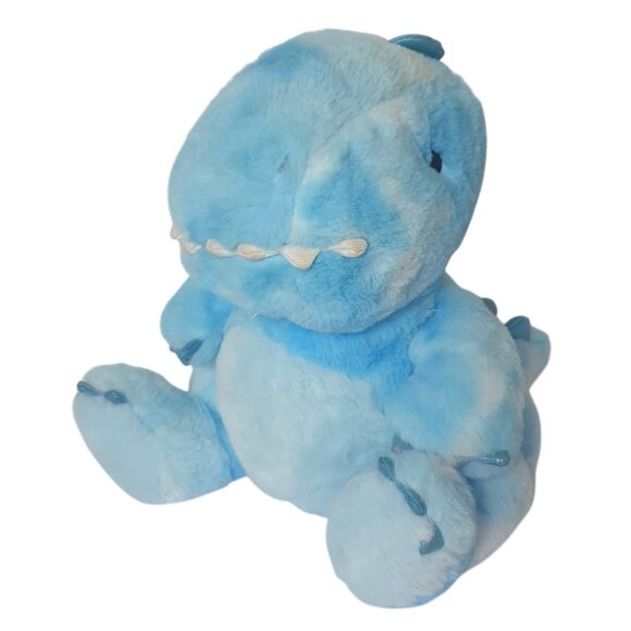 FAO Schwarz Light-Up Dinosaur Roar Sounds Blue Plush 14" Soft Stuffed Animal - Picture 2 of 10